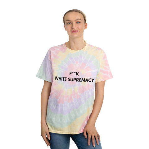 "F**k White Supremacy" Tie-Dye Tee, Spiral
