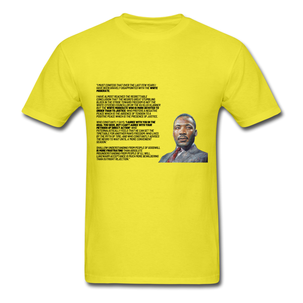 Martin Luther King Jr Quote - Unisex Classic T-Shirt - yellow